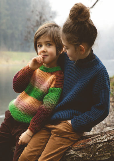 Lang Yarns Punto 28 11b Multicolored Sweater