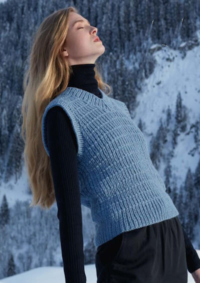 Lang Yarns WOOLADDICTS 7 11 Sleeveless Sweater
